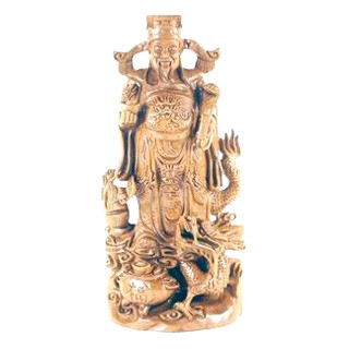Chai Shen Yeh Carving For Wealth and Prosperity( God of Wealth )
