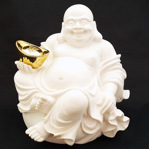 Laughing Buddha Holding a Gold Ingot