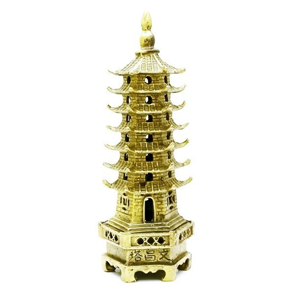 Bronze 7-Level Wen Chang Pagoda