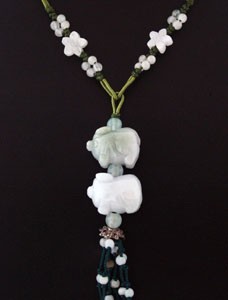 The Double Boar Jade Necklace