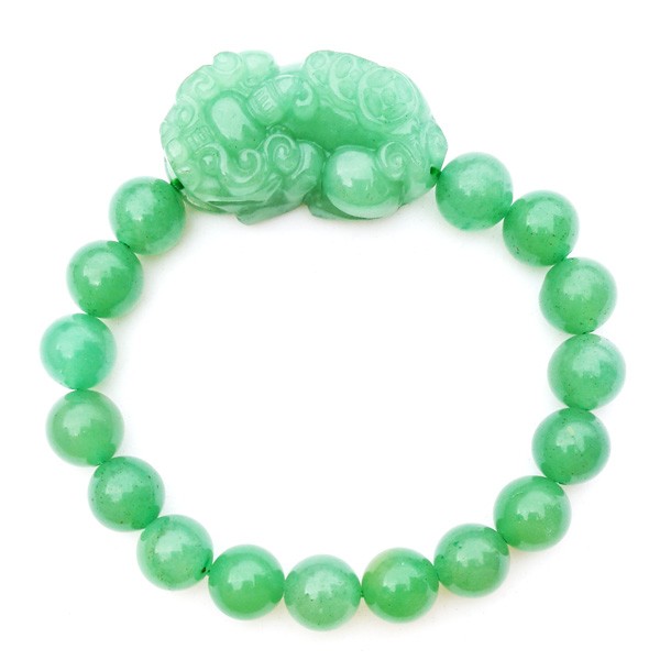 Aventurine Pi Yao Bracelet Carving for Protection and Good Fortune