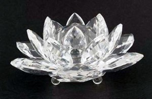 Large Crystal Lotus - Clear