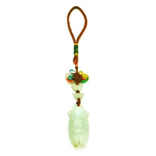 Jade Cicada Tassel for Immortality and Protection