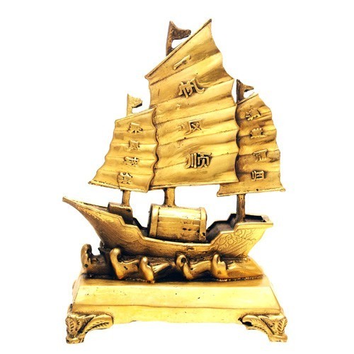 Bronze Sailing Merchant Ship of Wealth
