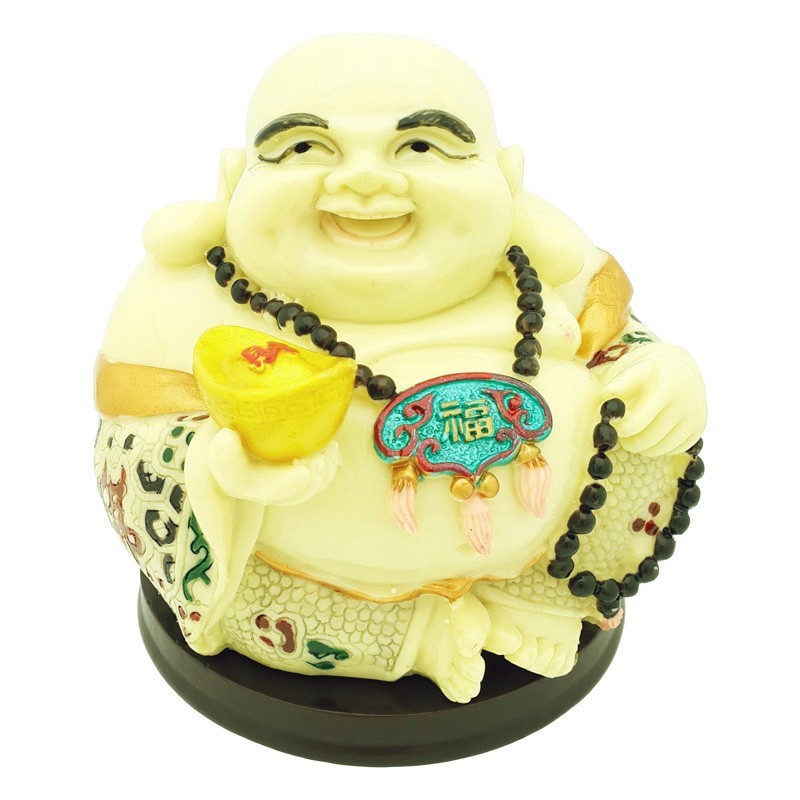 Happy Buddha Holding a Gold Ingot