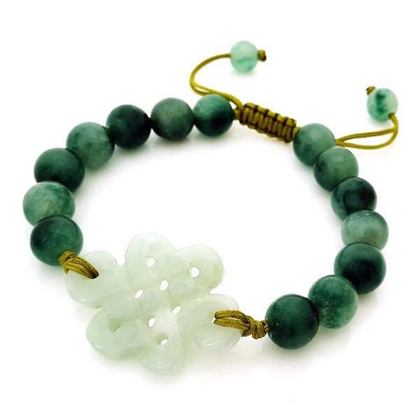 Jade Mystic Knot Bracelet for Love