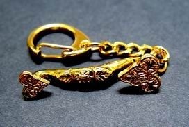 Gold Plated Ru Yi Key Chain