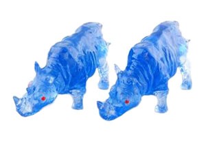 A Pair of Blue Rhinoceros for Protection