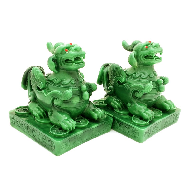 A Pair Jade Pi Yao for Wealth and Protection