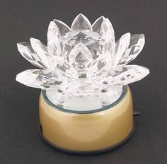 Crystal Lotus on a Rotating Stand (110 V)