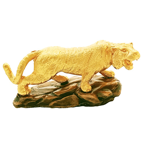 24K Gold Plated Tiger Figurine