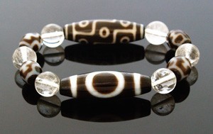 The Royal Three Dzi Beads Bracelet for Good Fortune