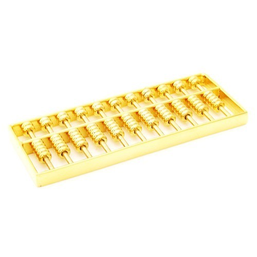 Golden Abacus for Financial Luck - MEDIUM