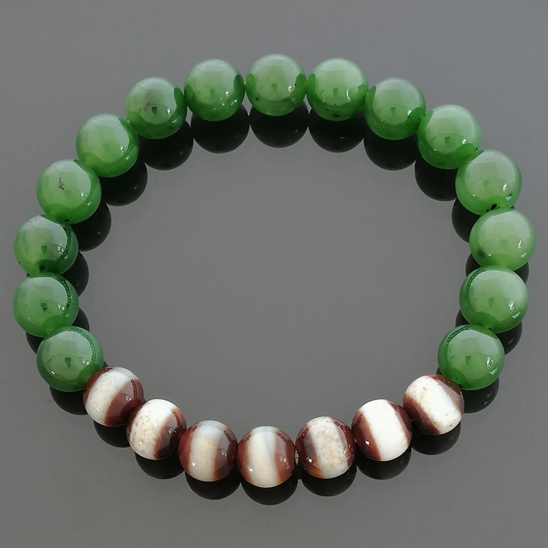 The Medicine Buddha Dzi Beads Bracelet for Health Luck