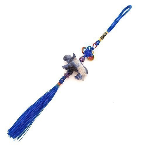 Blue Rhinoceros Tassel for Protection ( Special Offer )