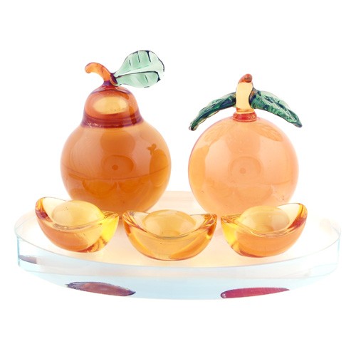 Auspicious Mandarin and Pear