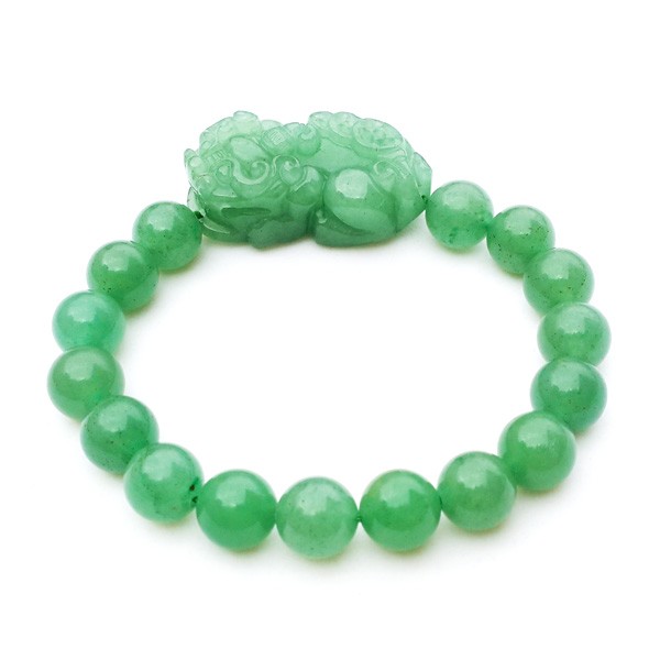 Aventurine Pi Yao Bracelet Carving for Protection and Good Fortune