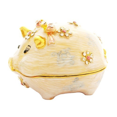 Bejeweled Pig for Abundance and Happiness