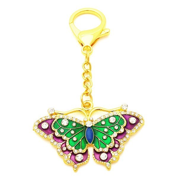 Wish-Fulfilling Butterfly Amulet Keychain