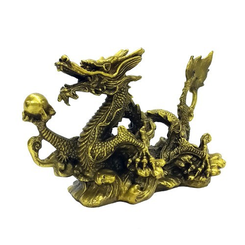 Bronze Water Dragon for Wealth and Good Fortune