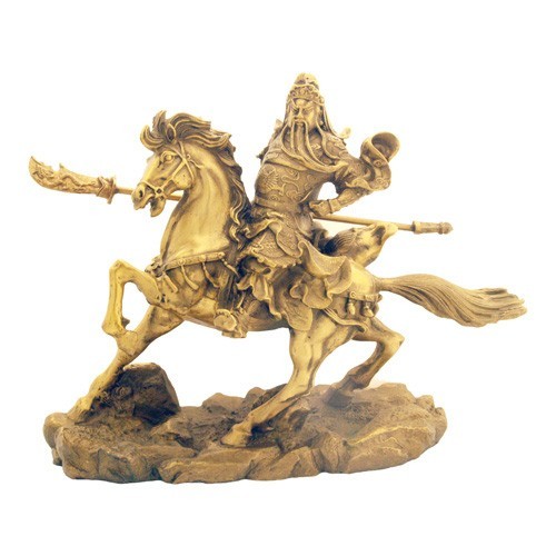 Bronze Kwan Kung on Horse