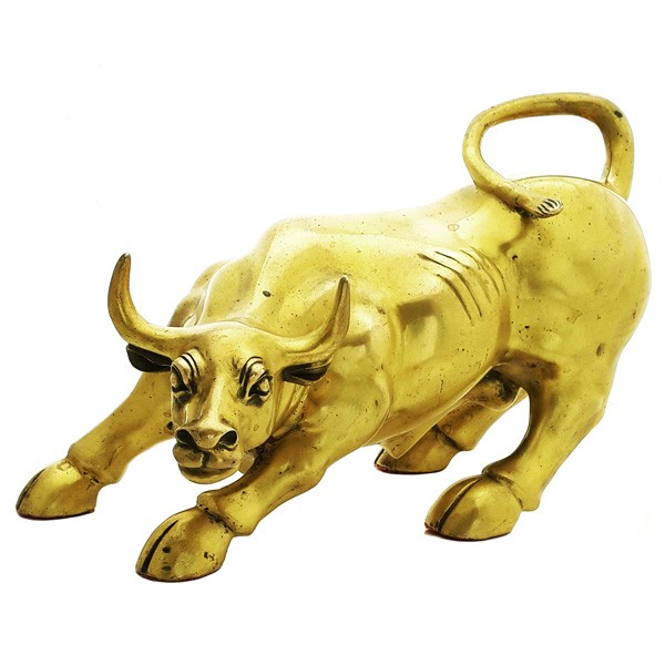 Chinese Horoscope Zodiac Bull Ox Statue Cow Figurine Feng Shui Animal Jade Color 