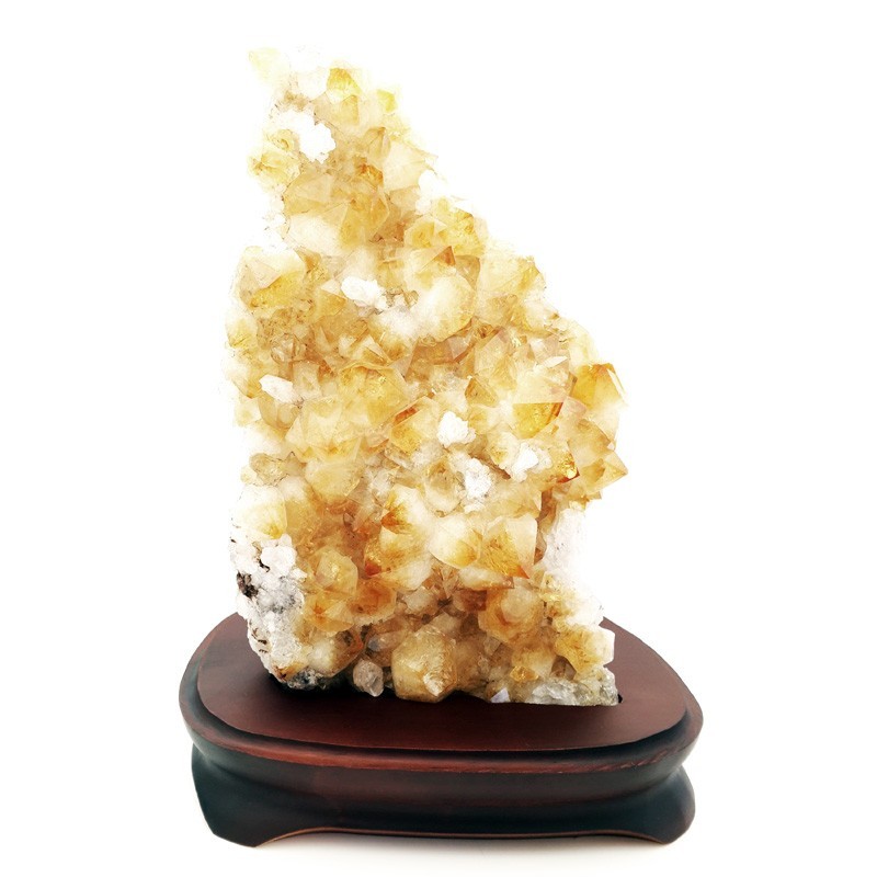 Natural Citrine Geode for Great Wealth and Prosperity Luck