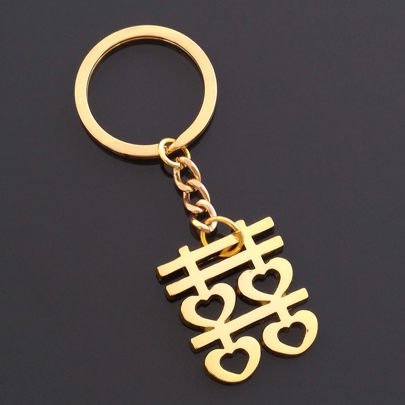 Double Happiness Keychain for Loving Marriage