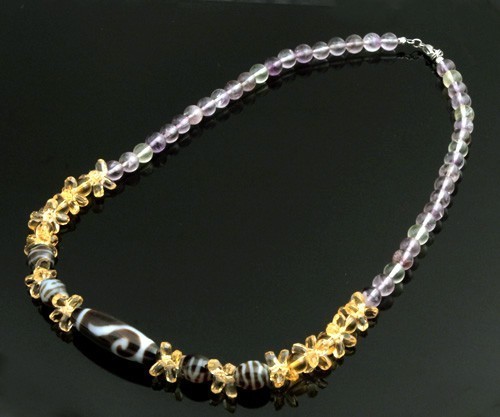 The Precious Royal Three Dzi Beads Necklace for Good Fortune and Super Wealth Luck