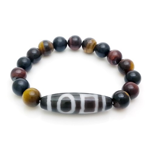Heaven and Earth Dzi Bead Bracelet for Great Success