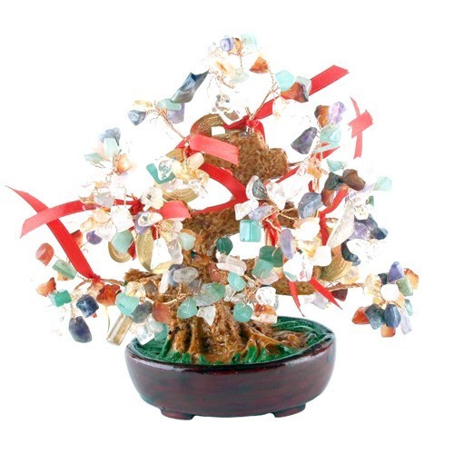 Multi Gem Tree with Gold Coins for Greater Chi