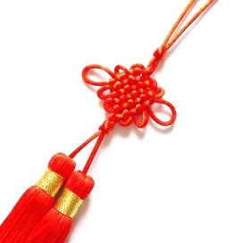 Mystic Lucky Knot Tassel - Red