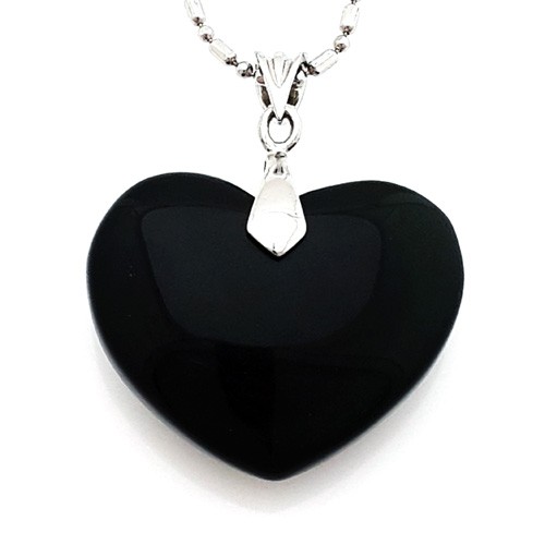 Obsidian Heart Shape Pendant