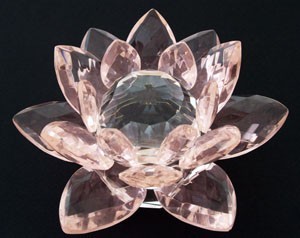 Large Crystal Lotus - Pink