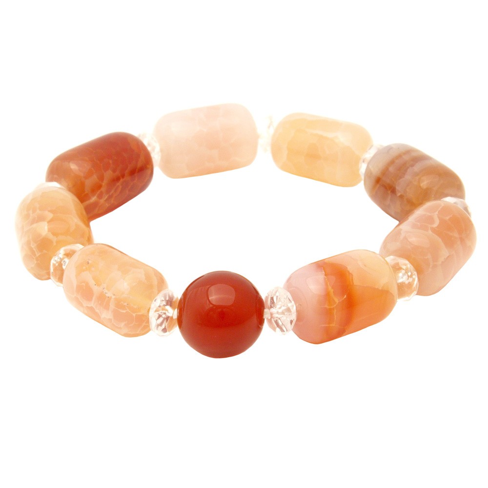 Fire Agate Bracelet for Health and Happiness