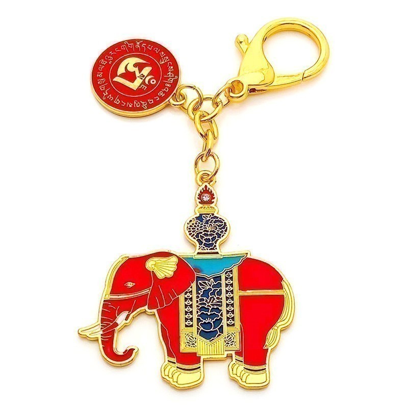 Red Prosperity Elephant Amulet