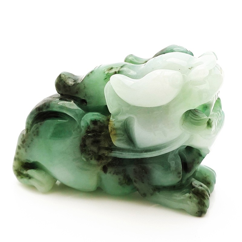 Auspicious Feng Shui Pi Yao Natural Jade Figurine
