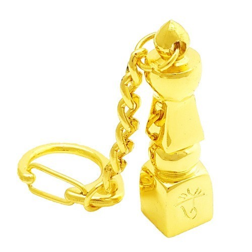 Gold Plated Five Element Pagoda Keychain