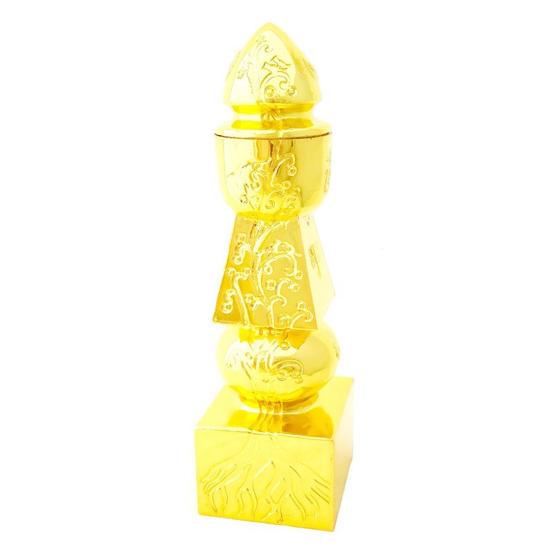 8" Golden 5 Element Pagoda with Tree of Life