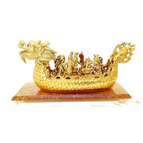 Nine Wealth Gods Sitting on the Dragon Boat