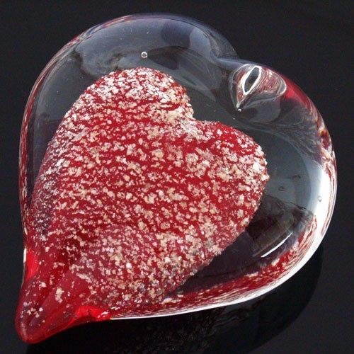 Red Crystal Heart for Love