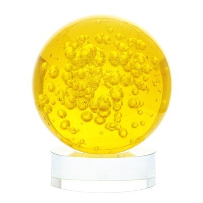 Yellow Crystal Ball for Wealth and Money Luck