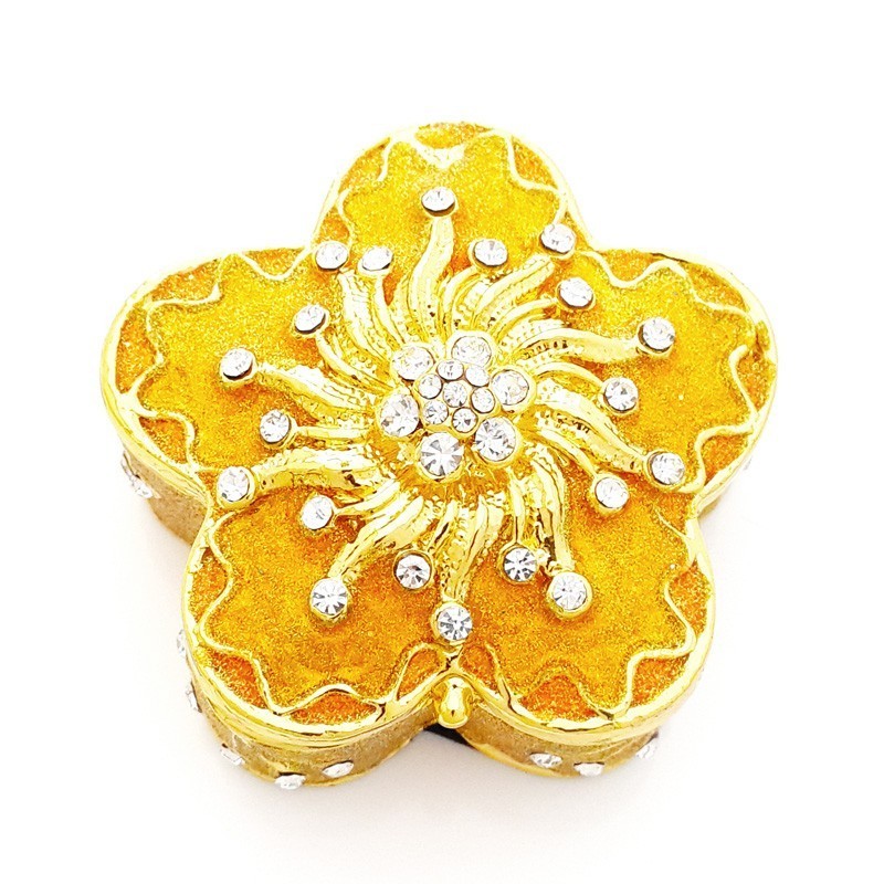 Bejeweled Golden Trinket box for Ladies