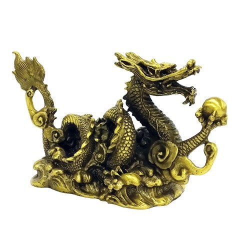 Bronze Water Dragon for Wealth and Good Fortune