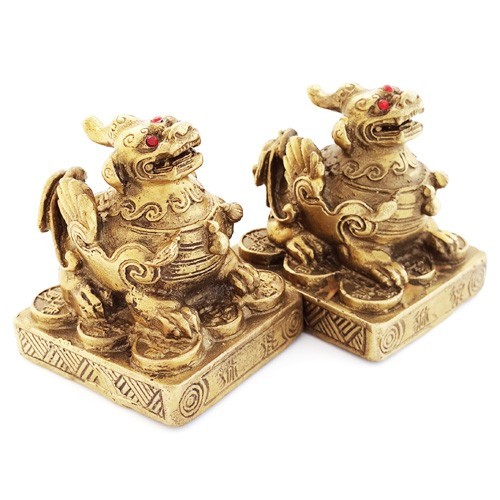 A Pair of Bronze Mini Pi Yao ( Special Offer )