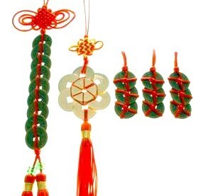 Feng Shui Chinese Coins Tassel Set