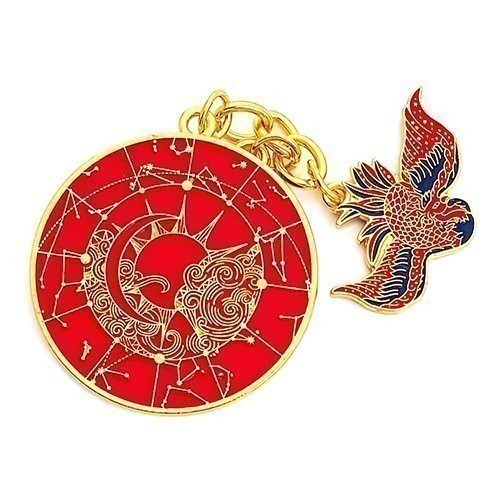 Crimson Phoenix Lunar Mansions Harmonizing Amulet