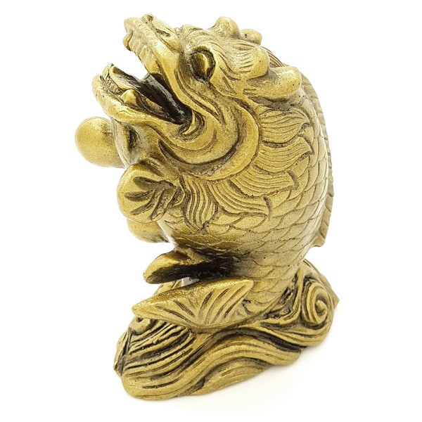 Auspicious Dragon Carp - Bronze