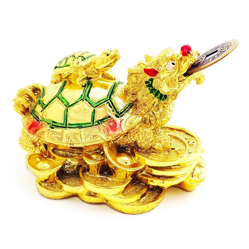 Golden Dragon Tortoise Carrying A Child