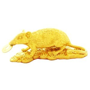 Golden Mongoose for Enhance Good Fortune and Wealth Luck